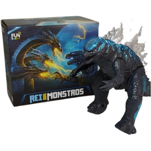 Brinquedo Godzilla Rei Dos Monstros Ele Anda Emite Luz E Som